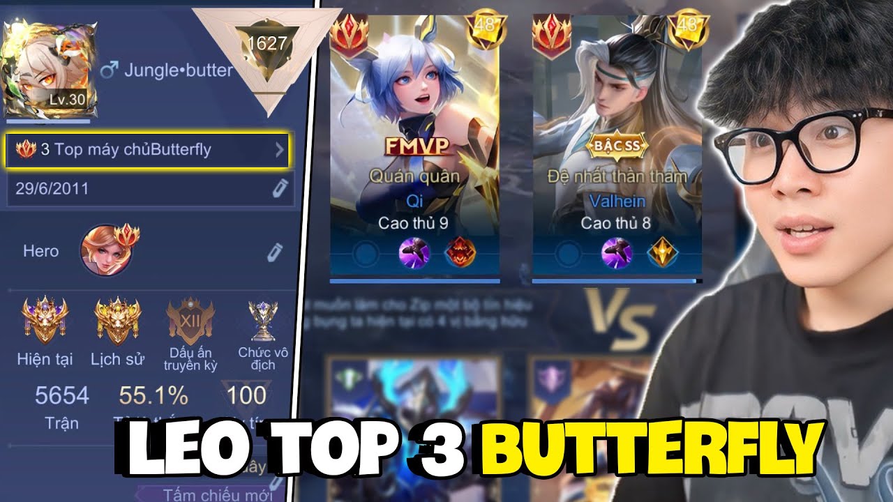 VUX MỘT ĐÊM ĐẤU ĐỈNH CAO 1600 ĐIỂM BUTTERFLY LEO TOP 3 VIỆT NAM GẶP TOÀN THÁCH ĐẤU CỰC CĂNG