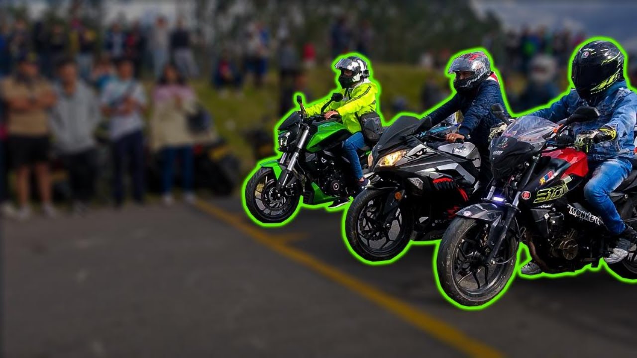 🔥DOMINAR 400 UG VS PULSAR NS 200 VS BWS 125 🔥 | 400 MTS EN BATALLODROMO | DRAG RACE