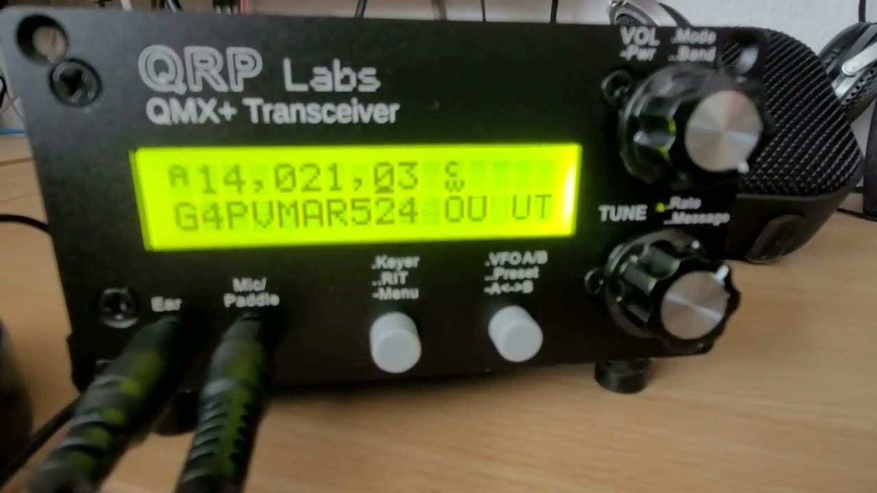 Initial tests and first CW QSOs with the QMX+ from 