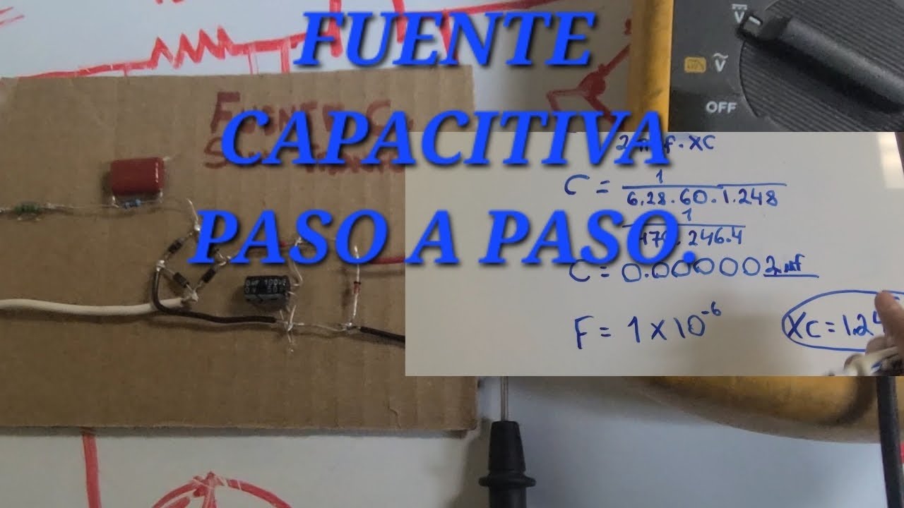 Fuente capacitiva desde 0 muy fácil paso a paso.