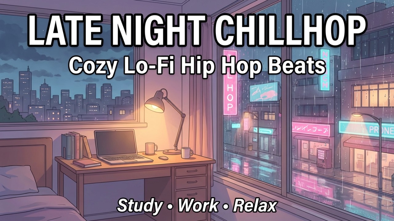 Late Night Chillhop Beats 🌙 Cozy Lo-Fi Hip Hop for Study, Work & Relax