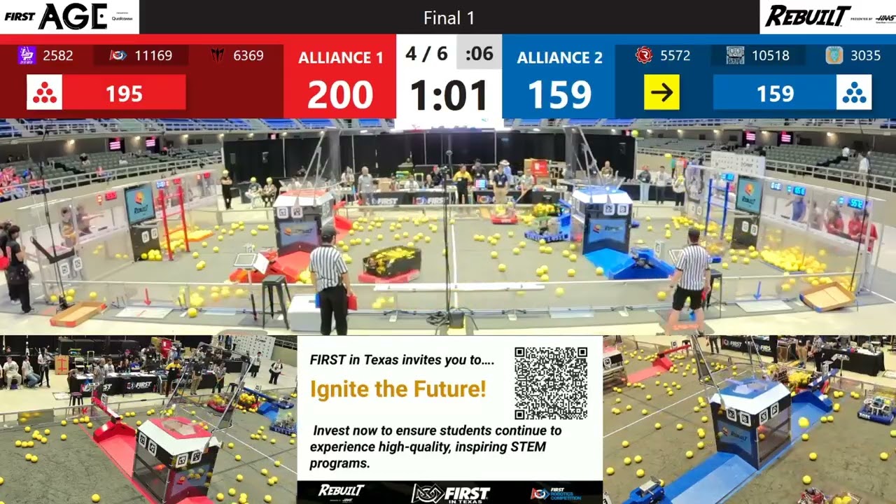 San Antonio 2026 Final 1: Mercenary 6369 vs. Droid Rage 3035