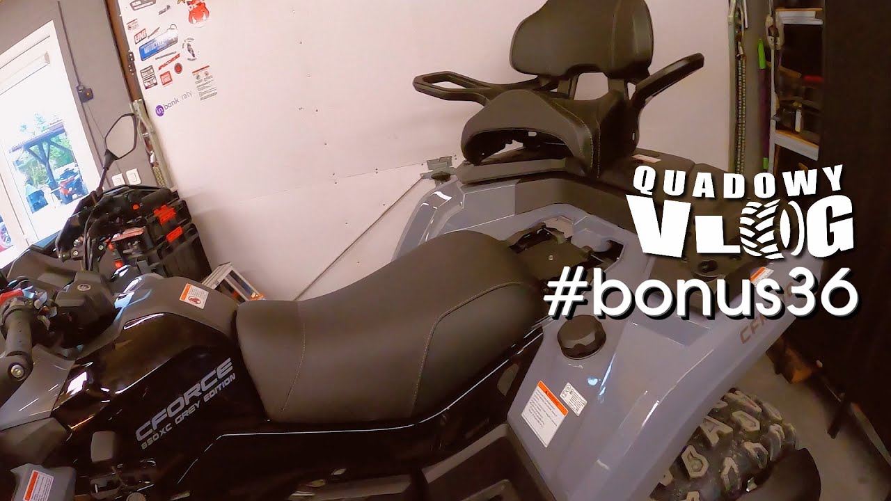 #bonus36 - Przer&oacute;bka siedzenia do Cf Moto 850/1000, Nowe kierownice z amortyzatorem (quad vlog pl)