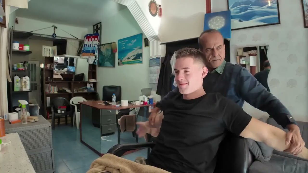 Barber Mehmet ASMR - Eyebrow Threading, Fire Ears, Hot Towel, Massage Compilation from @AlexKosta