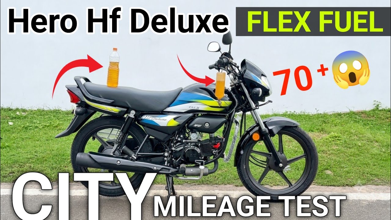 Hero HF Deluxe Flex Fuel E85 Real City Mileage Test 😱 | Kitna Mileage Deti Hai? | Full Review 2026