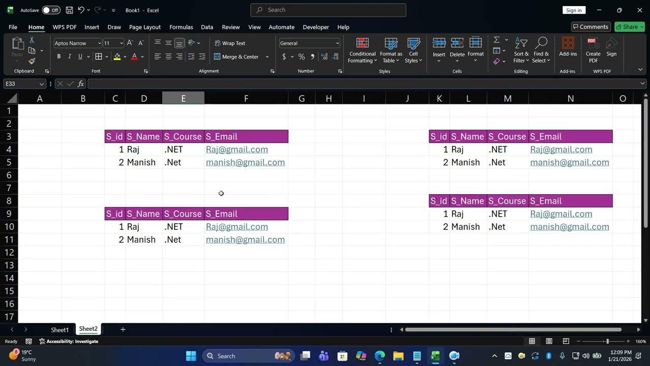 Excel Basics in Hindi | Cell Formatting, Row Height, Column Width & Data Entry Form