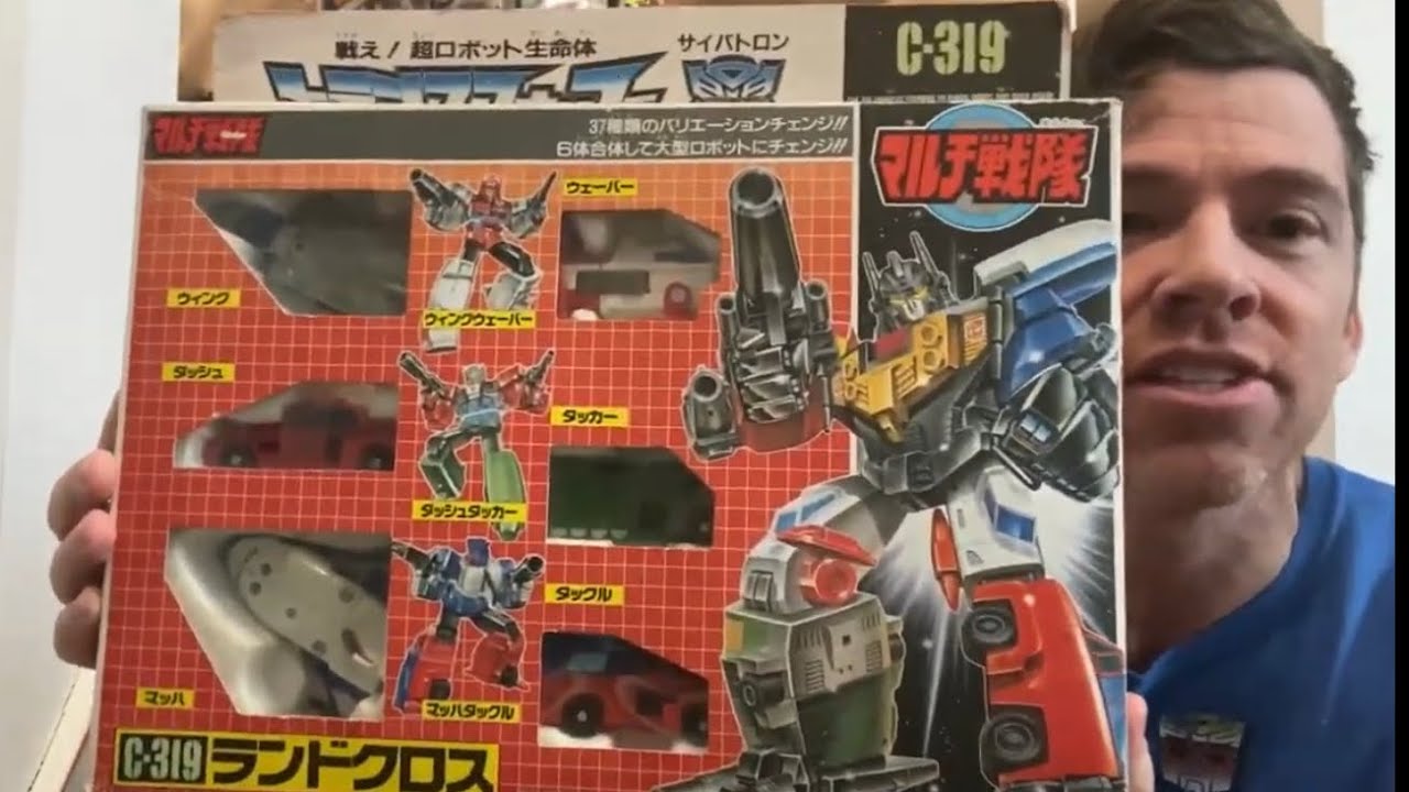 Transformers generation one complete Landcross review. G1 vintage Japanese exclusive combiner unbox