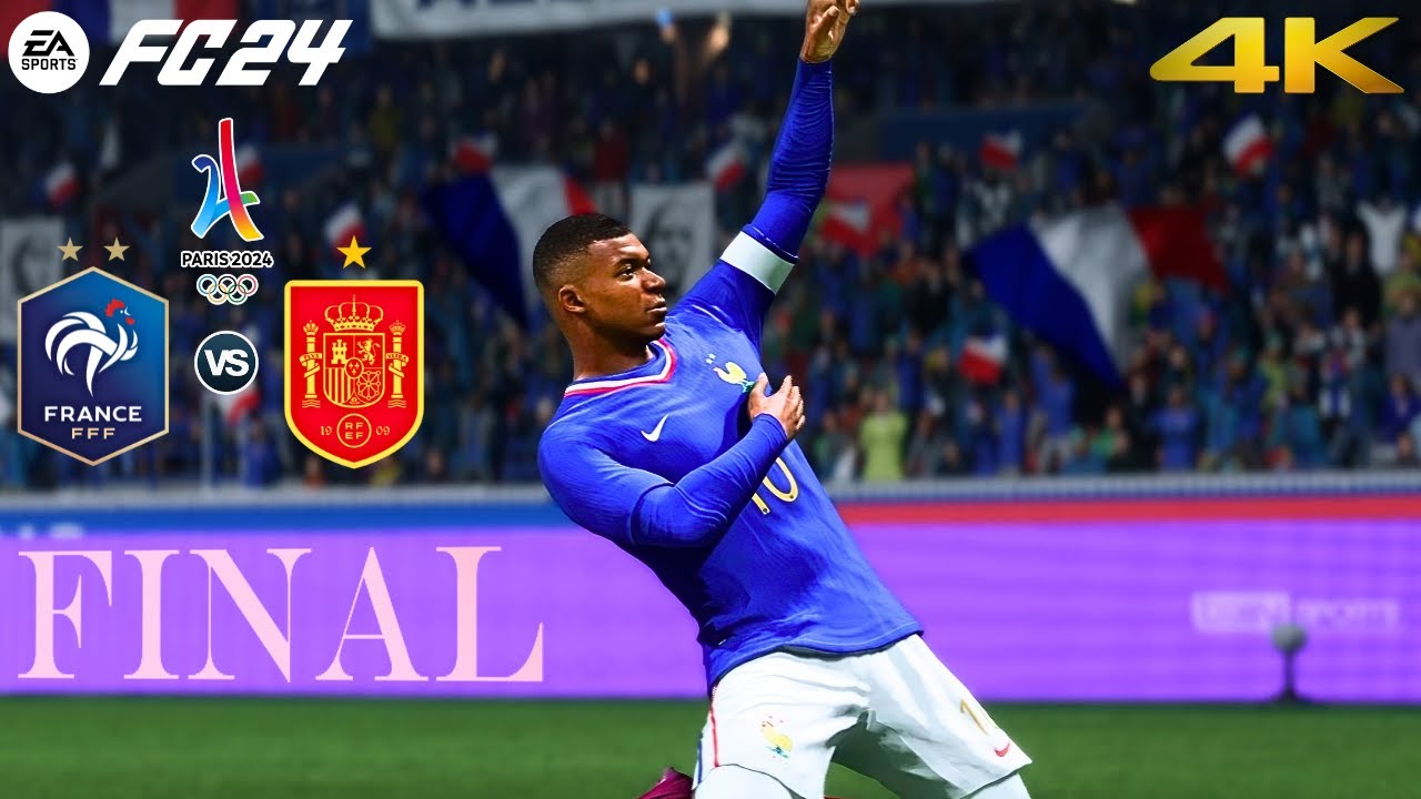 FC 24 - France vs Spain Ft. Mbappe, Yamal | Olympics 2024 Men's Final | [4K60]