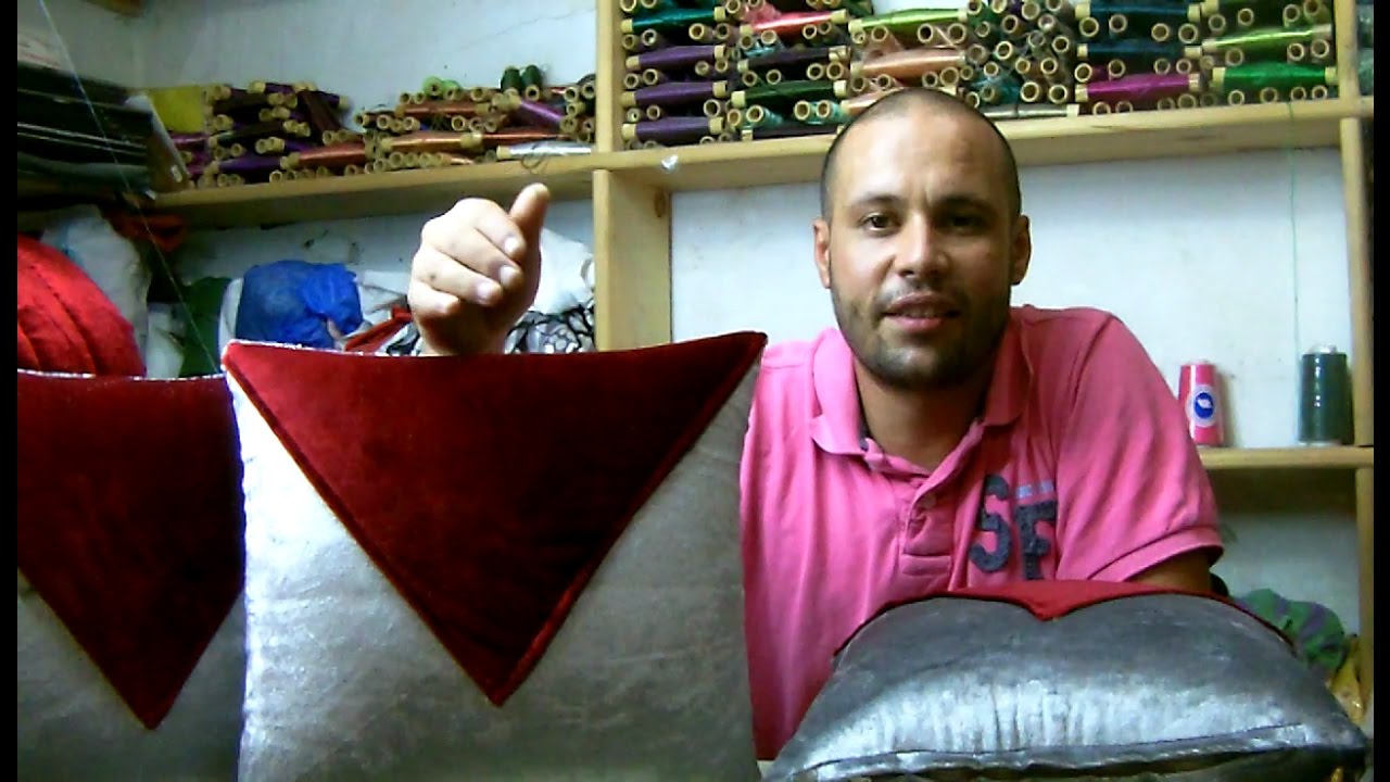 طريقة خياطة مخدة على شكل ظرف رسالة-Sew a pillow in the form of a message envelope method