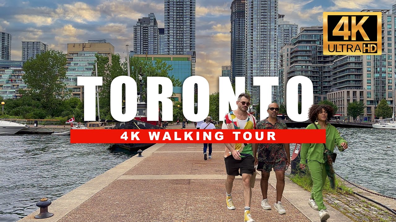 🇨🇦 Canada Toronto Harbourfront Windy Walking Tour [4K HDR 60 fps]