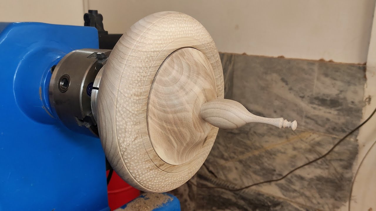 woodturning - turning chocolate container by black walnut step by step