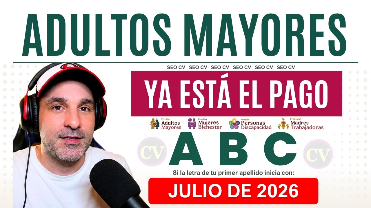 💥Ya CAY&Oacute; el DEP&Oacute;SITO 4 de JULIO💥FECHA por Apellido CALENDARIO📢Atenci&oacute;n ADULTOS MAYORES 65 y m&aacute;s 👌