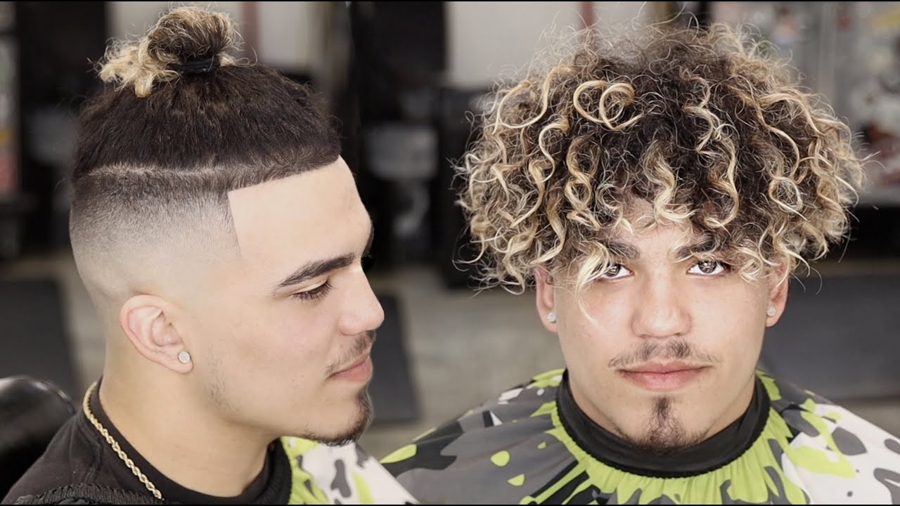 HIGH BALD FADE MAN BUN 🔥 Top Knot Hair Tutorial