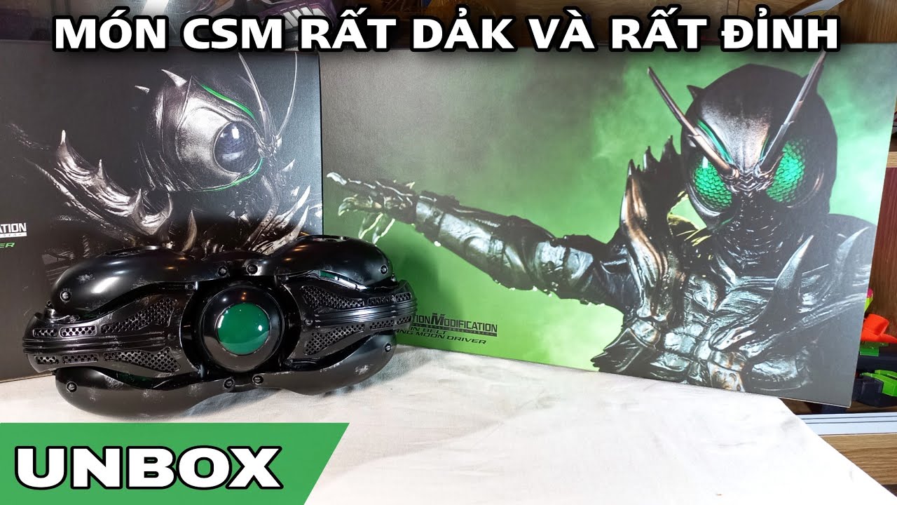 Распаковка CSM Century King Moon Driver: Очень мрачный и очень потрясающий. Kamen Rider Shadowmoo...