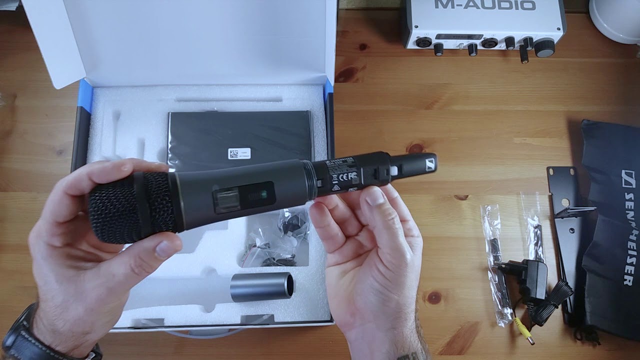Sennheiser wireless vocal set unboxing, sxw 2-865 unboxing , micrófono inhalámbrico sennheiser ,
