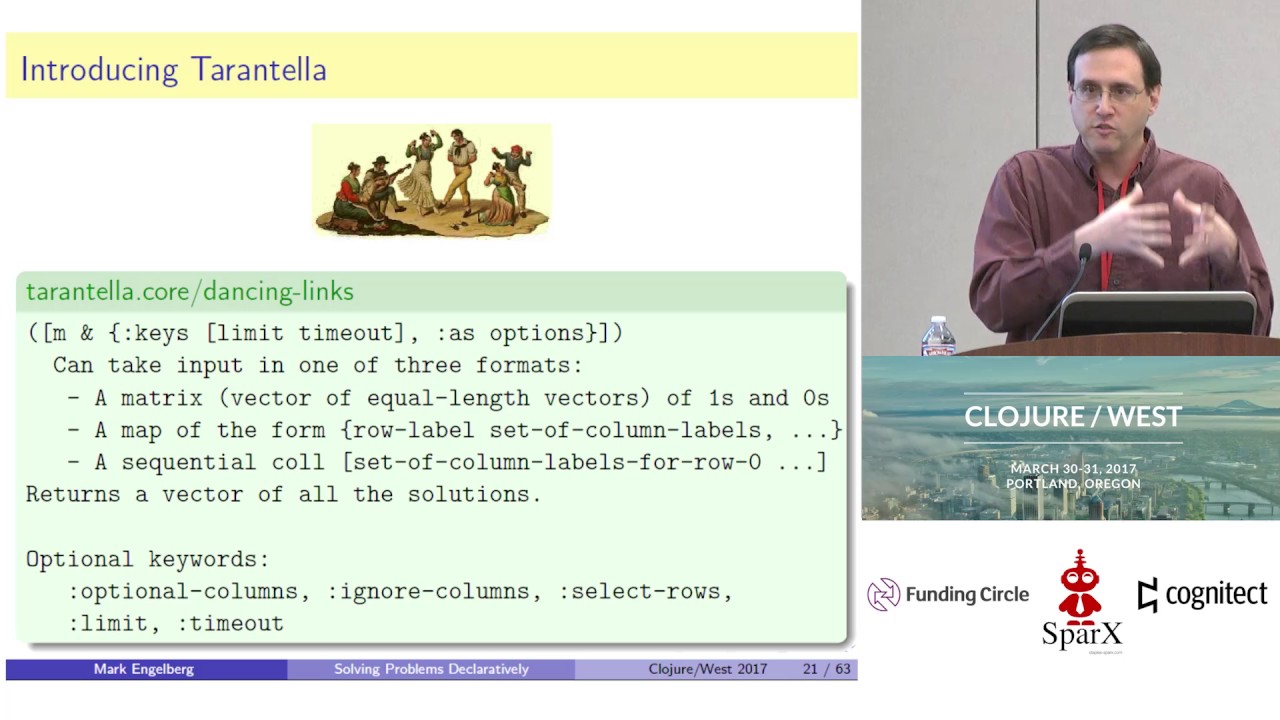 Solving Problems Declaratively - Mark Engelberg