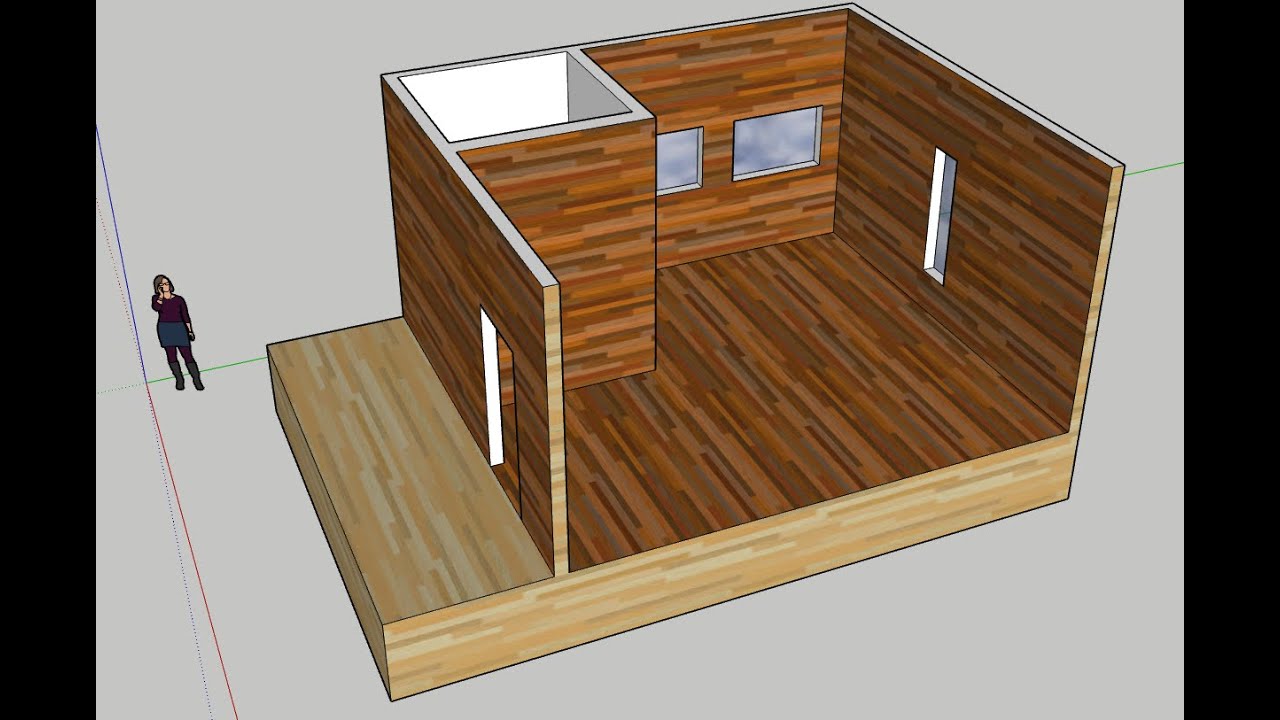 SketchUp Cabin Design - Day 1
