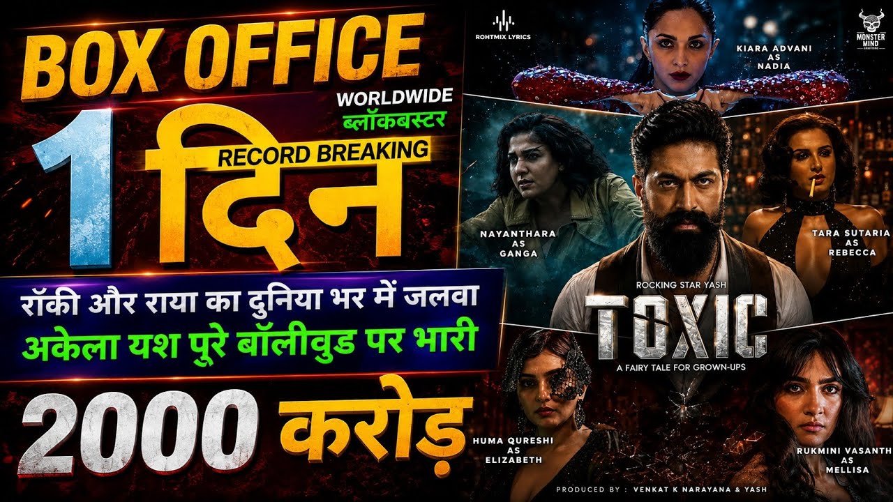 Toxic Box Office Prediction, Yash, Kiara Advani, Geetu Mohandas, Toxic Trailer Hindi, Toxic Movie
