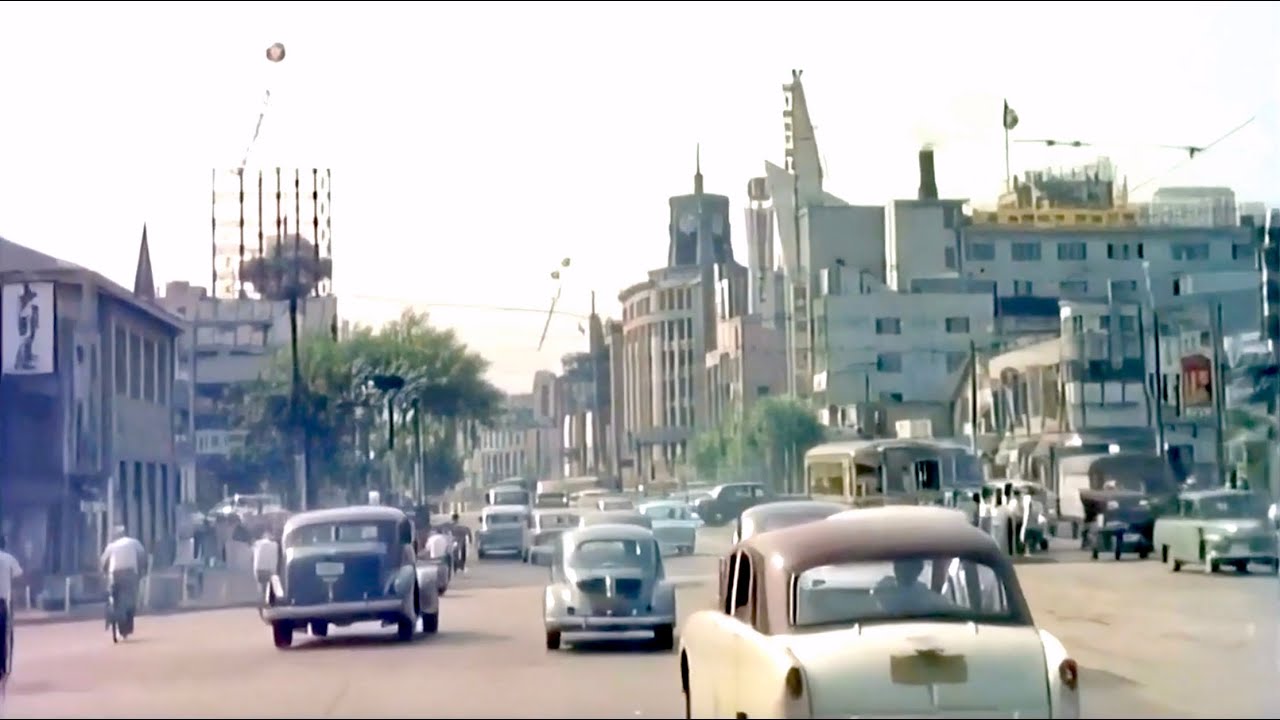 1956 Tokyo in 60fps HD / Japan in the 1950s