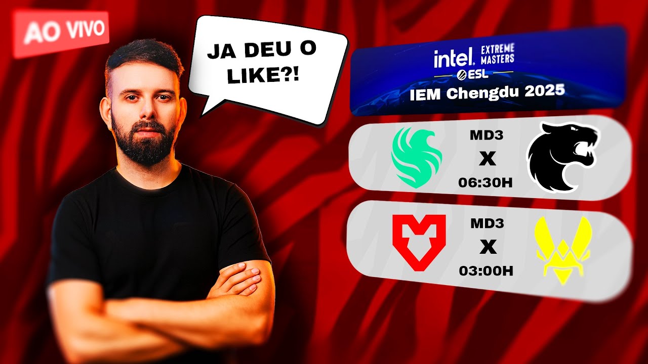FURIA vs Falcons - Reprise - FURIA vs Vitality as 04:30 - !CSGOSKINS !LIVEPIX