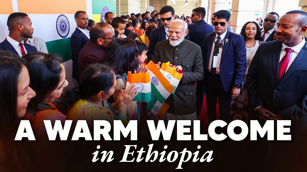 LIVE : Indian community in Ethiopia extends a warm welcome to PM Modi