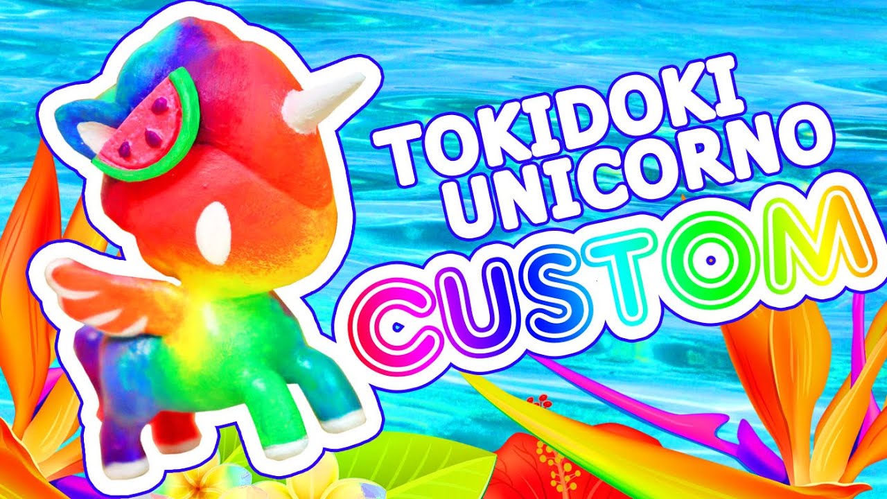 Custom Tokidoki Unicorno Rainbow Repaint! Art Toy Figurine