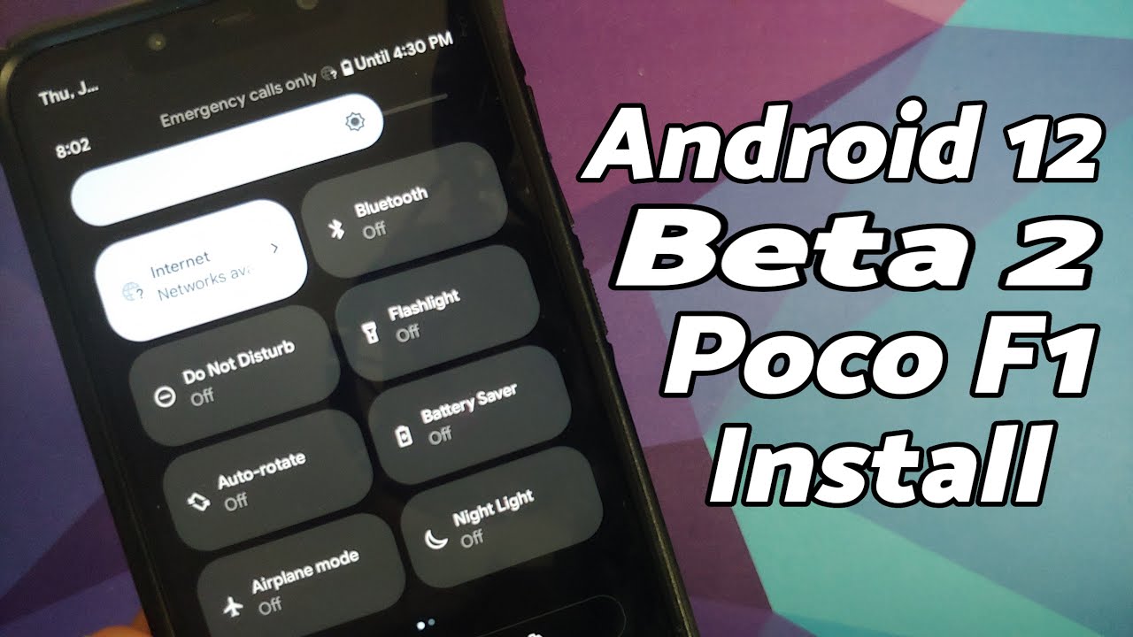 Poco F1 | Install Android 12 Beta 2 | Android 12 Beta 2 Poco F1
