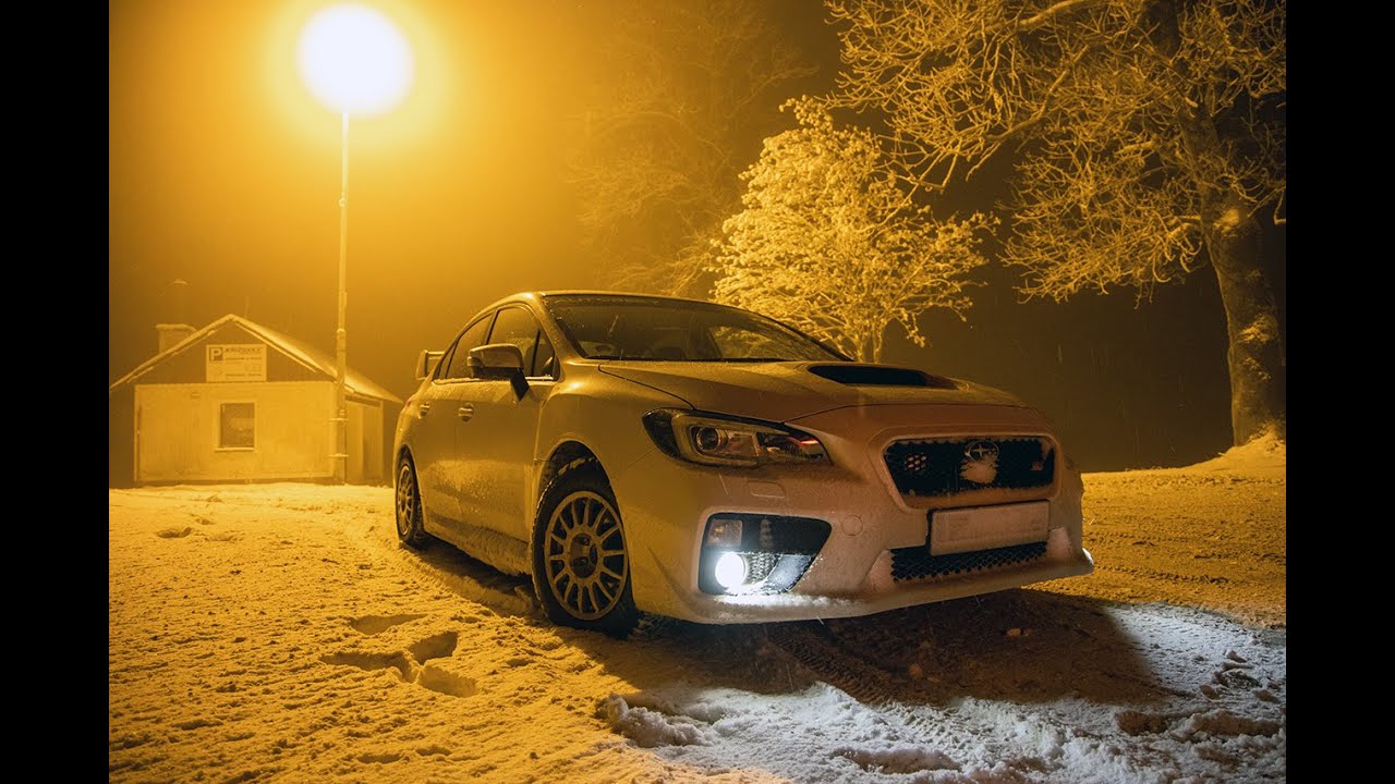 EVO 6 Chasing STI on snow / FAIL / POV