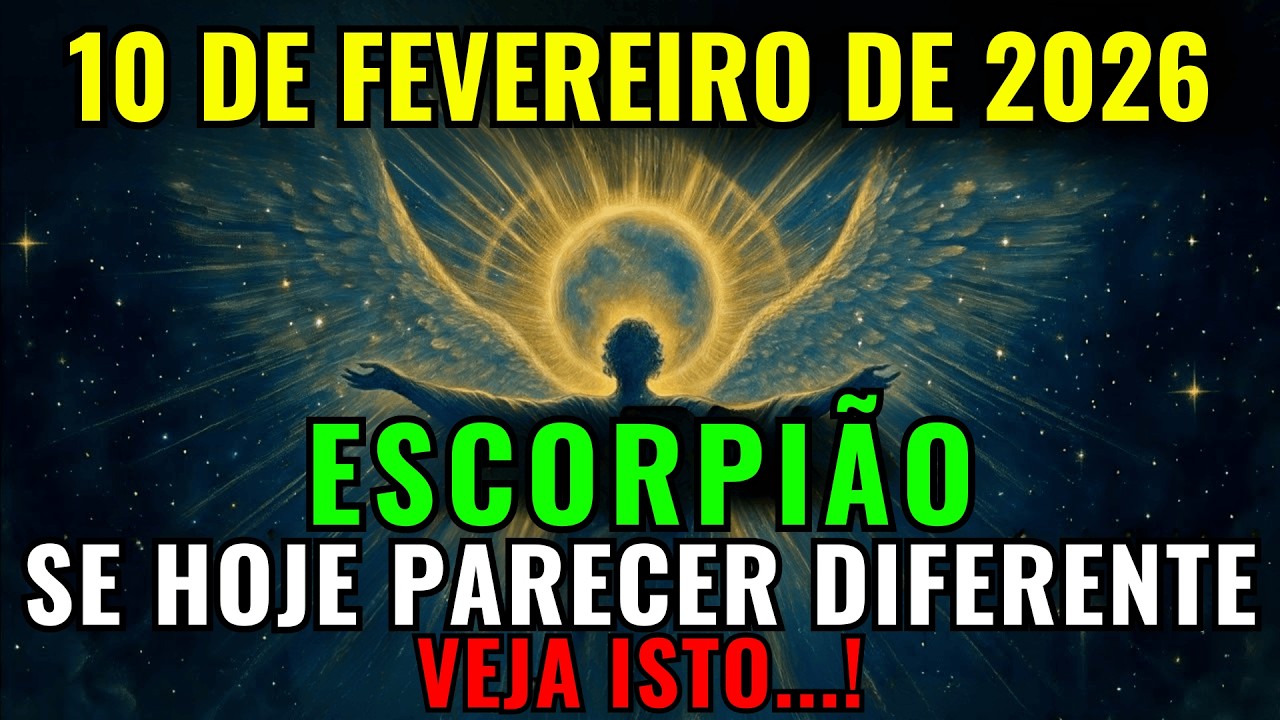 ESCORPIÃO ♏ 10 de fev. de 2026 — É por isso que você se sente calmo(a) 🧿