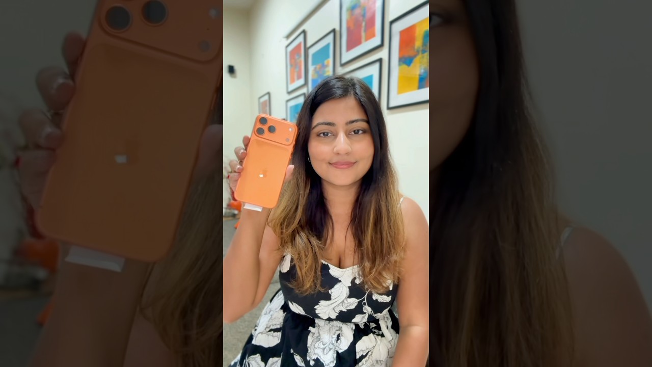 Unboxing iPhone 17 Pro Max in Cosmic Orange! 😍🧡🍊