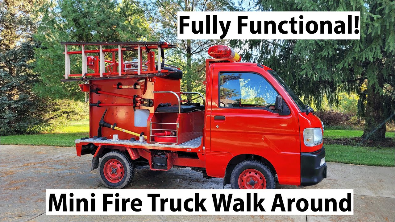 ✅ The Crazy Capable Japanese Mini Fire Truck! Daihatsu Hijet Walk Around and Specs
