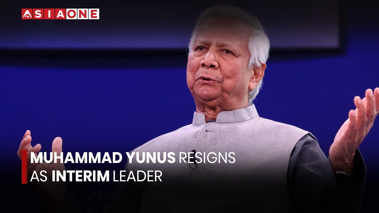 Muhammad Yunus Resigns as Interim Leader | Asia One News