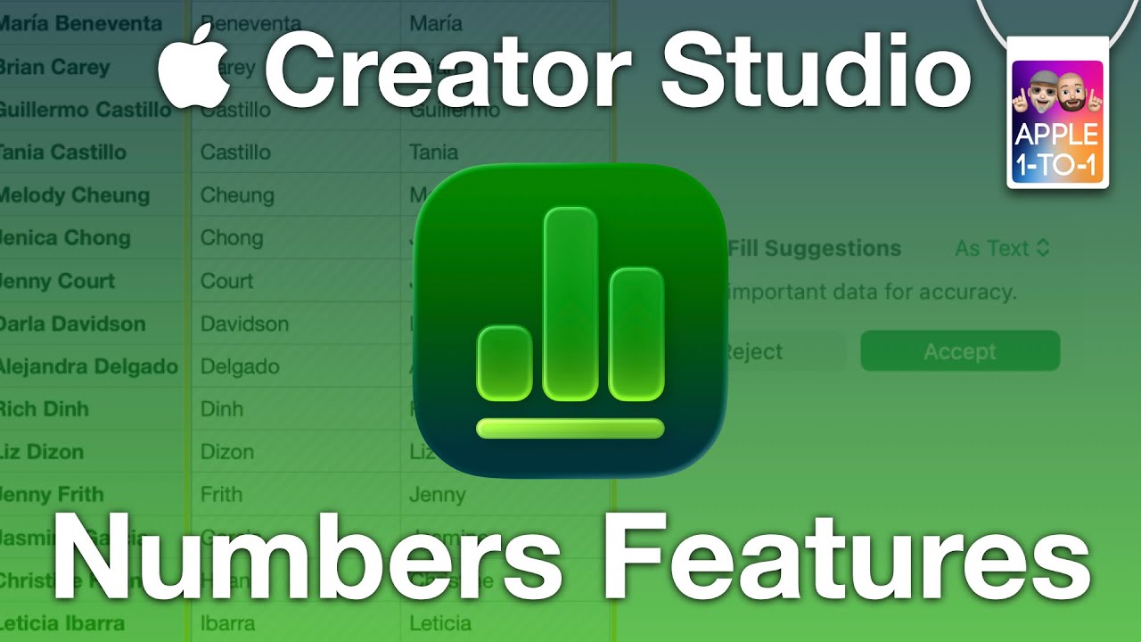 Apple Numbers: важные изменения и новые функции в  Creator Studio