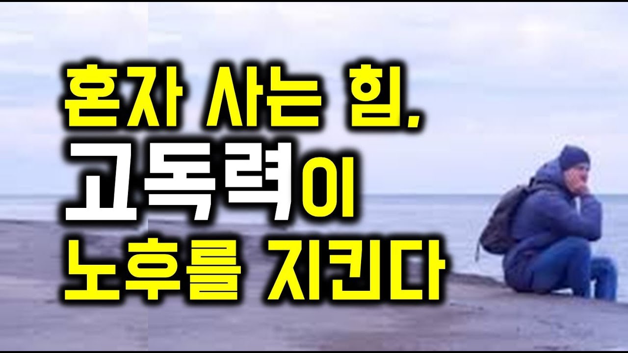 혼자 사는 힘, 고독력이 노후를 지킨다 - 원더풀 인생후반전