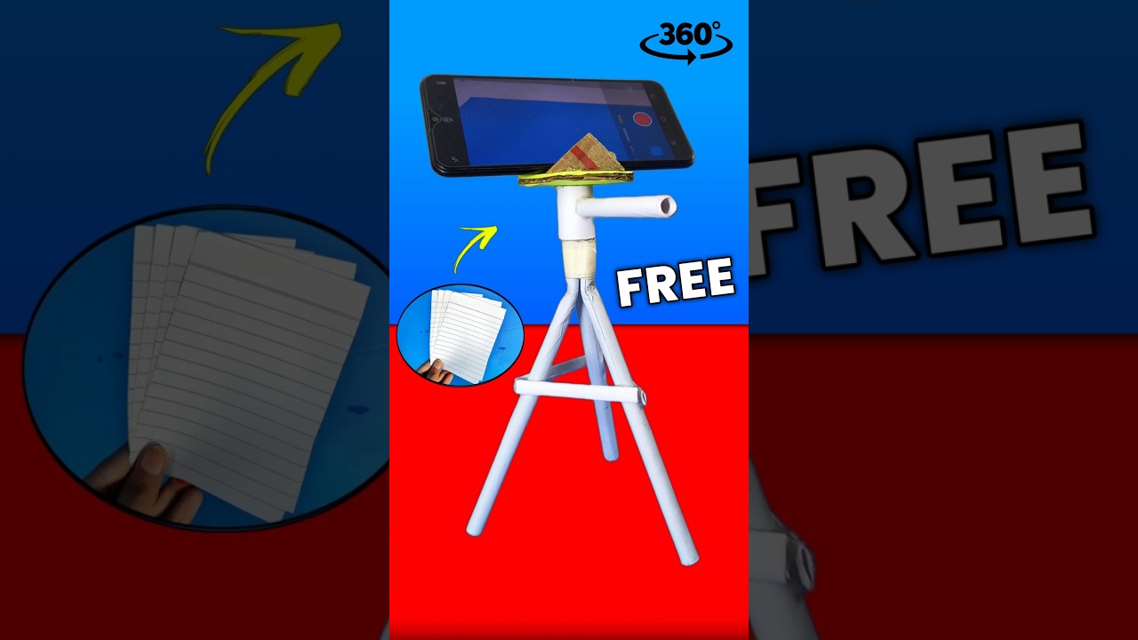 Notebook Paper Tripod (360&deg;) #shorts