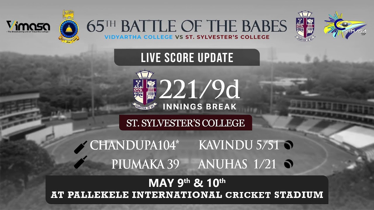 🔴LIVE SCORE UPDATE | DAY 1🔴 | 65th BATTLE OF THE BABES | VCK VS SSCK