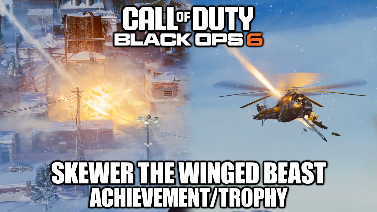 COD Black Ops 6 - Skewer the Winged Beast Achievement/Trophy - Have SAM target itself and helicopter