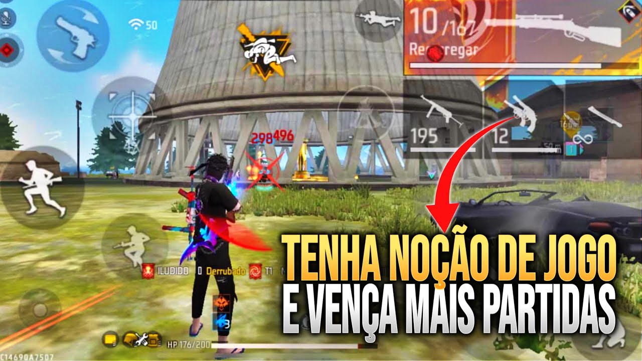 APRENDA O BÁSICO DE NOÇÃO DE JOGO NO FREE FIRE!