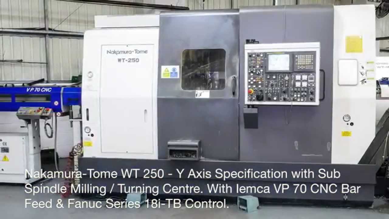 Nakamura-Tome WT 250 Milling / Turning Centre with Bar Feed & Fanuc 18i-TB.
