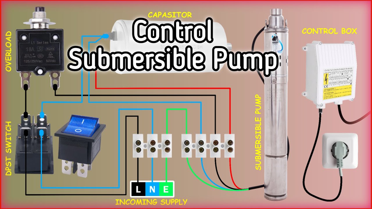 Submersible Pump Wiring Diagram (Submersible Motor Control Box)