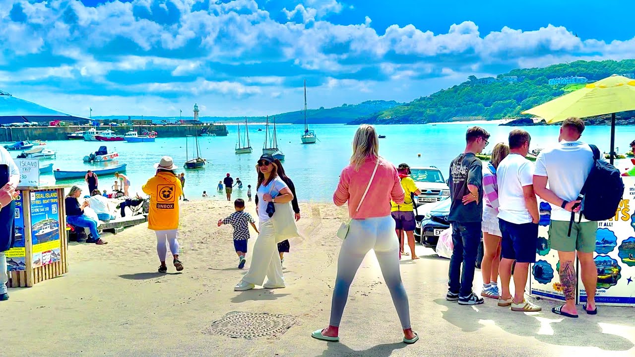 St Ives , Cornwall uk 🇬🇧 Beach walk / town centre, 2025