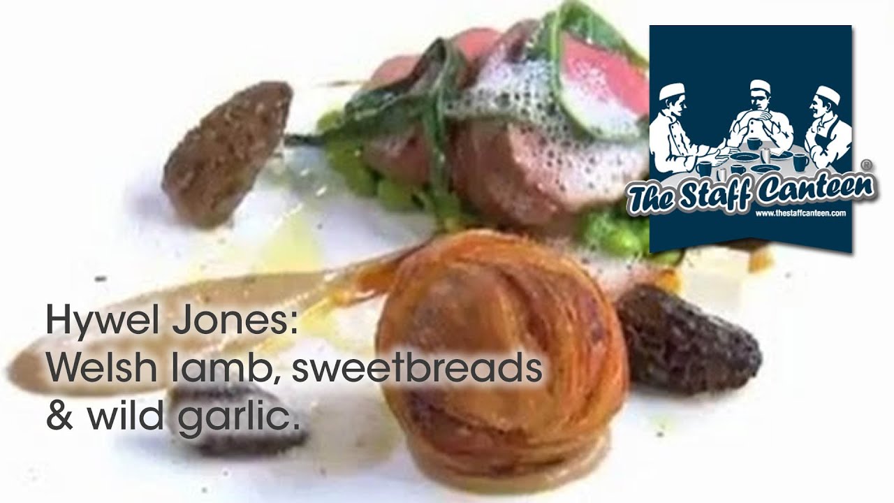 Michelin starred chef Hywel Jones creates a Welsh lamb, sweetbreads & wild garlic recipe