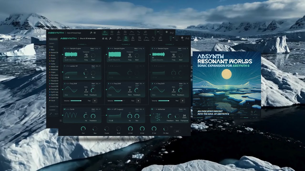 Absynth 6 Resonant Worlds Trailer (202 Presets + 185 Samples) #Absynth6 #nativeinstruments #Presets
