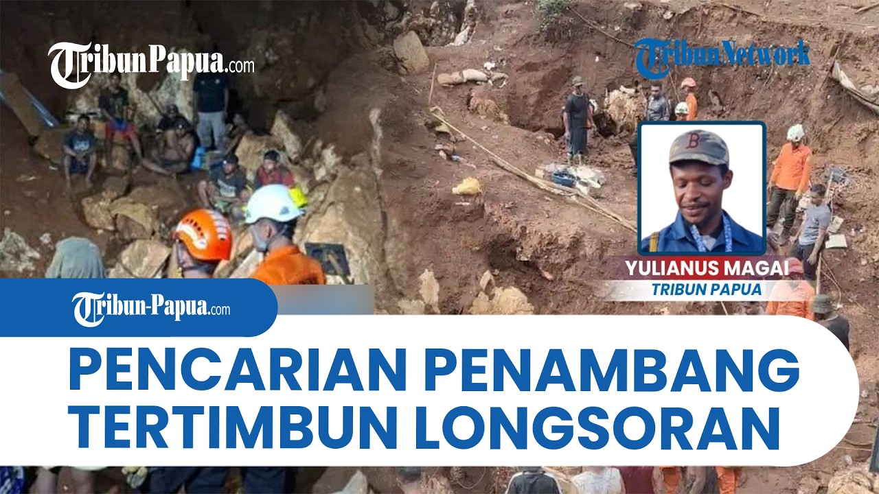 Tim SAR Gabungan TNI, Polri dan BPBD Kota Jayapura Lanjutkan Pencarian Penambang Tertimbun Longsor
