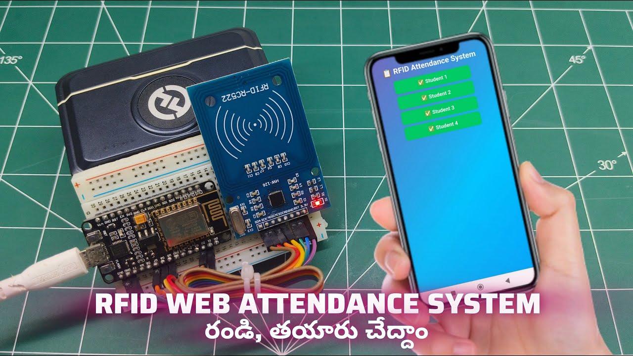 Smart RFID Web Attendance System | ESP8266 IoT Project | Telugu Projects