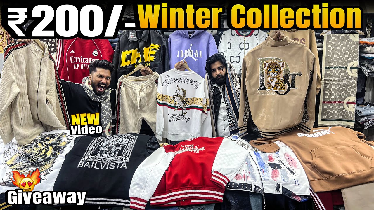 Winter Clothes मात्र,200/- Starting🔥 Tracksuit , Jackets , Jeans , Cheapest Clothes Market in Delhi