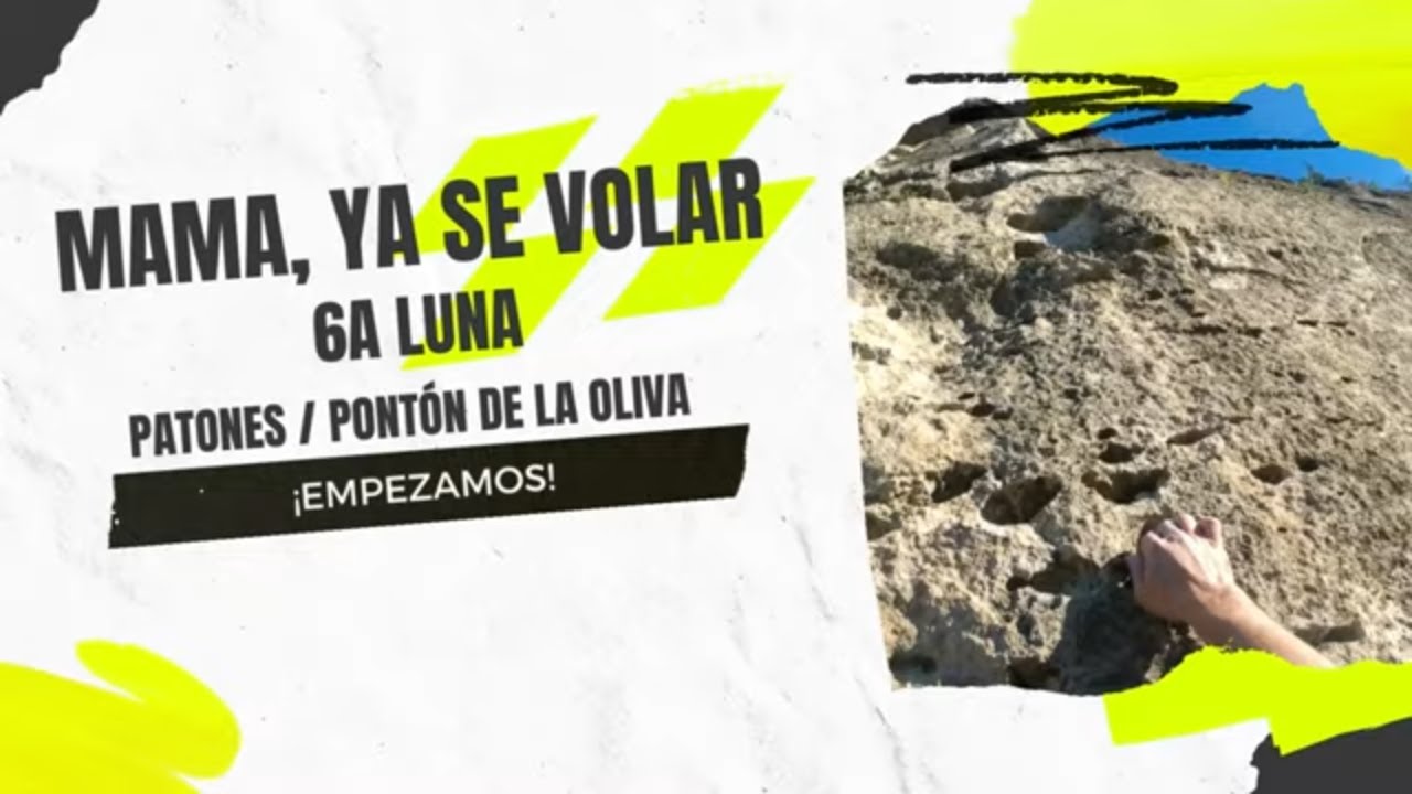 Mama, ya sé volar 🧗  Escalada en primera persona en Patones 🏔 Sector Luna  🏔