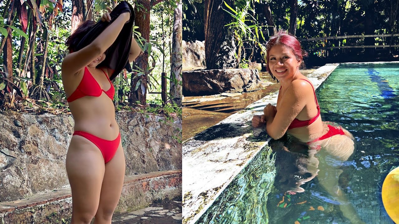 Un Rico Baño En Piscina De Agua Natural