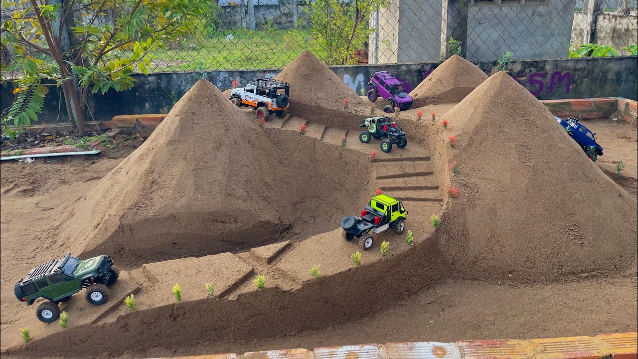 Epic RC Crawler Adventure &ndash; Extreme Mountain Trails & Tough Obstacles! Rc Hilux Jeep Bronco&hellip;