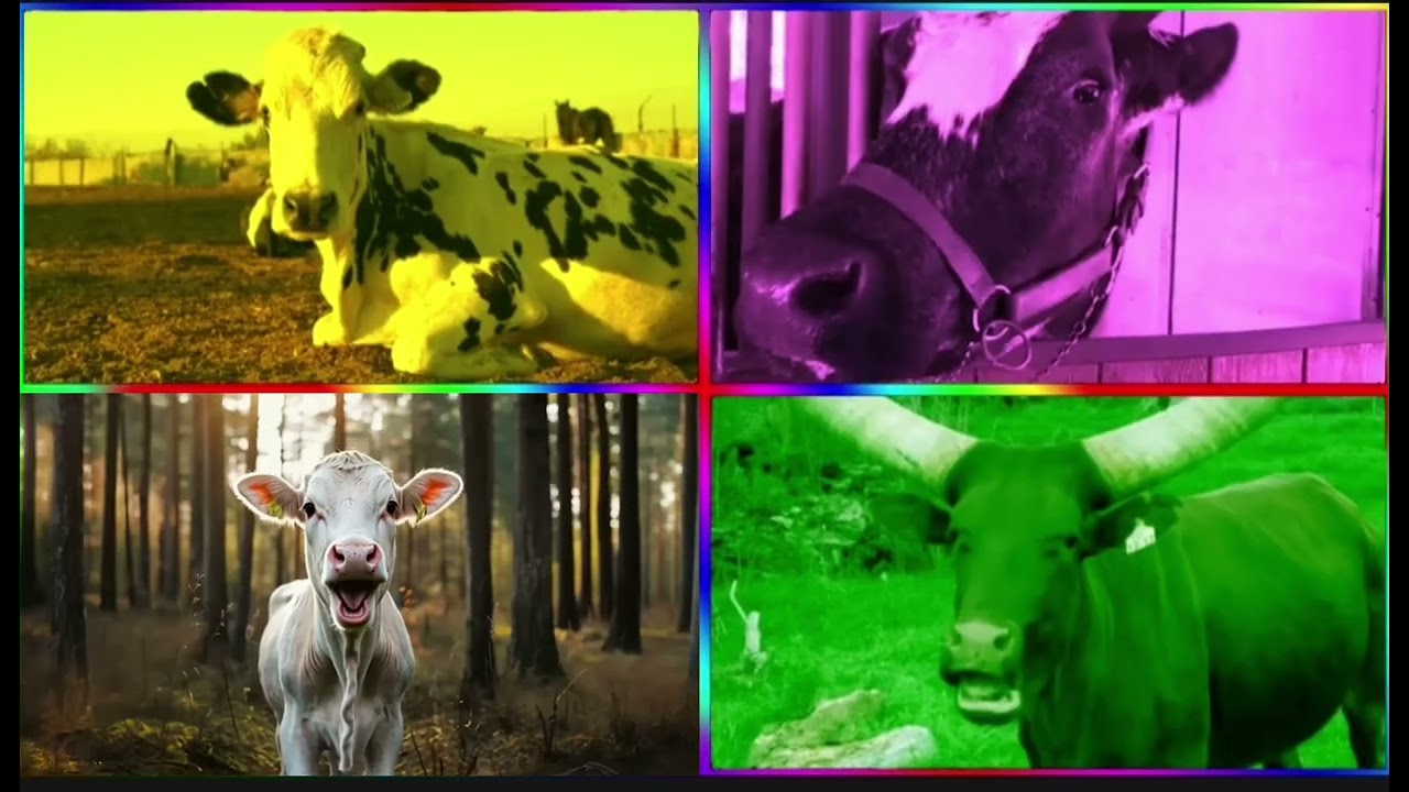 Funny Cows VS Funny Buffalo VS Funny Buls VS Tiles Hop EDM Rush